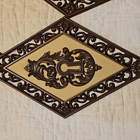 Vintage wall decor plastic diamond shaped from 1970's - Picture 3 of 7